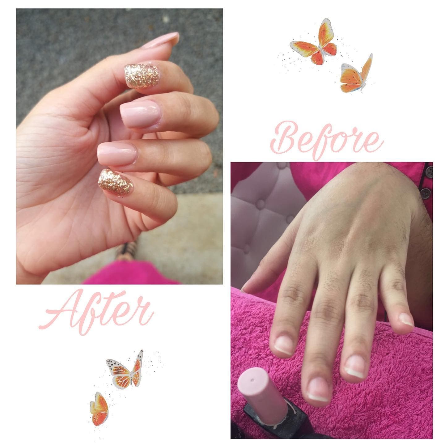Beautiful manicured nails at Beauty and Nail Centre salon